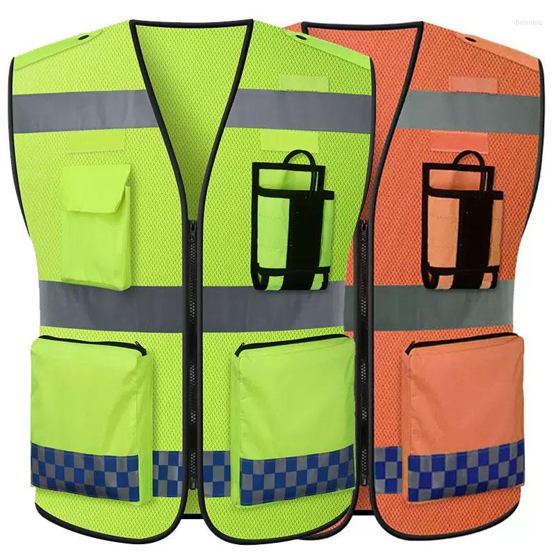 Motorcycle Apparel High Visibility Safety Vests With Zipper Pockets For Outdoor Construction Works Cycling Traffic Mesh Breathable
Motorcycle Apparel High Visibility Safety Vests With Zipper Pockets For Outdoor Construction Works Cycling Traffic Mesh Breathable