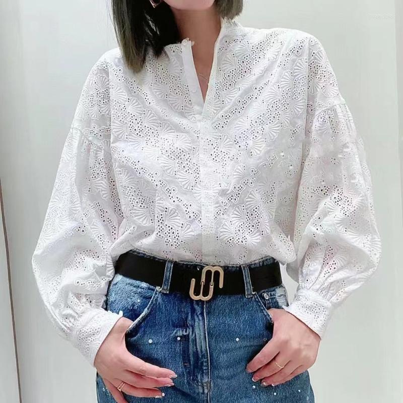 Women' Blouses Maj Spring Summer Women' Sweet Lace Vintage Hook Flower Hollow Ruffled Collar Elegant Casual Shirt French Friends Tops, Kno0297
Women' Blouses Maj Spring Summer Women' Sweet Lace Vintage Hook Flower Hollow Ruffled Collar Elegant Casual Shirt French Friends Tops, Kno0297
