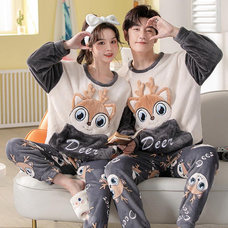 Men's Sleepwear 32 Style Warm Flannel Plush Winter Couple Pajama Sets Long Sleeve O-Neck Pyjamas For Women Men Lover Clothing Sweet Cartoon
Men's Sleepwear 32 Style Warm Flannel Plush Winter Couple Pajama Sets Long Sleeve O-Neck Pyjamas For Women Men Lover Clothing Sweet Cartoon