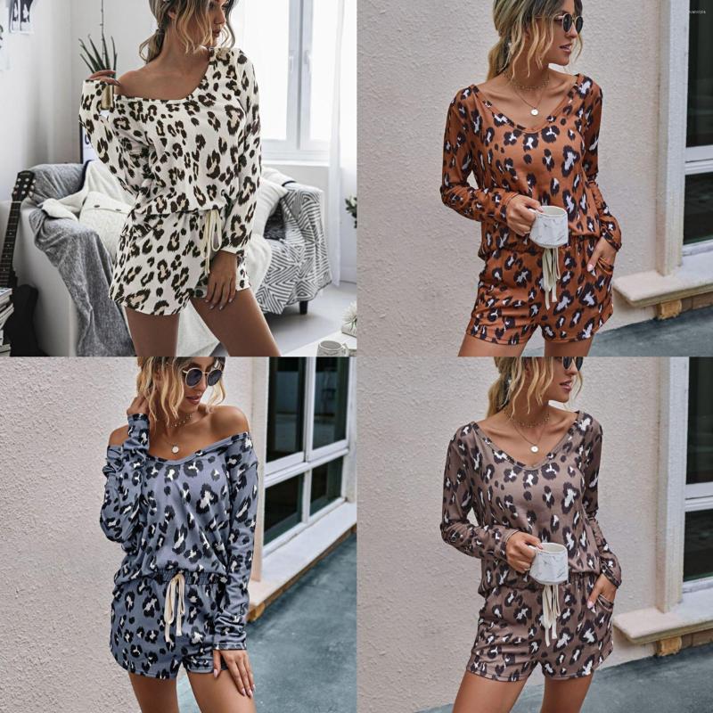 Women' Tracksuits AVV Spring Women Clothing Fashion Leopard Printed Two Piece Lounge Set Long Sleeve Top And Shorts Casual Comfortable, White
Women' Tracksuits AVV Spring Women Clothing Fashion Leopard Printed Two Piece Lounge Set Long Sleeve Top And Shorts Casual Comfortable, White