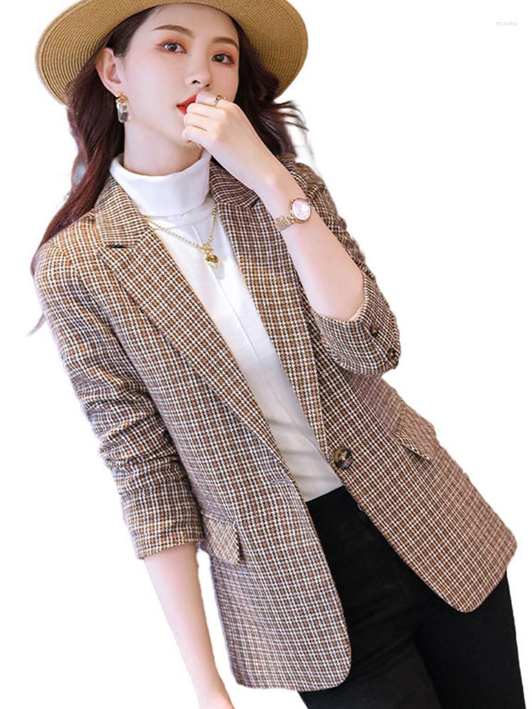 Women' Suits High-quality Female Plaid Loose Blazers Casual Women' Coats Fashion Outwear Jacket Office Lady, Black
Women' Suits High-quality Female Plaid Loose Blazers Casual Women' Coats Fashion Outwear Jacket Office Lady, Black