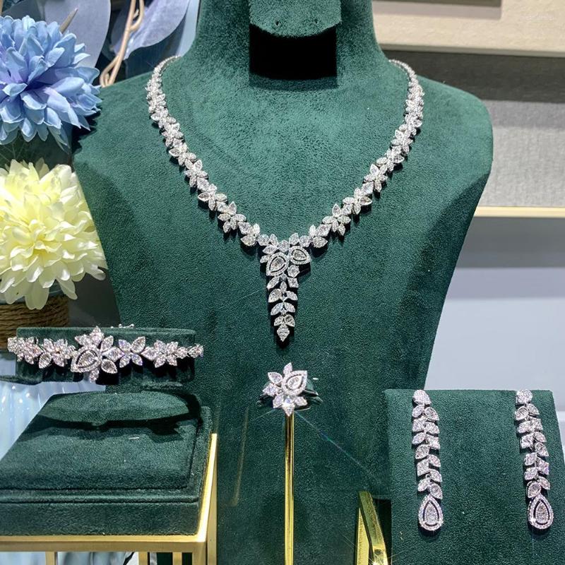 Necklace Earrings Set TIRIM Fashion Women Necklaces Cubic Zirconia Bridal Dubai Wedding Party Accessories Selling Saudi Arabia, Picture shown
Necklace Earrings Set TIRIM Fashion Women Necklaces Cubic Zirconia Bridal Dubai Wedding Party Accessories Selling Saudi Arabia, Picture shown