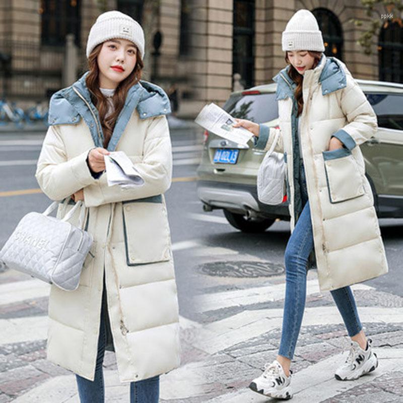 Women' Trench Coats 21 Winter Thick Parkas Women Full Sleeve Korean Cotton-Padded Hooded Coat Warm Outerwear Thicken Long Parka Female, White
Women' Trench Coats 21 Winter Thick Parkas Women Full Sleeve Korean Cotton-Padded Hooded Coat Warm Outerwear Thicken Long Parka Female, White