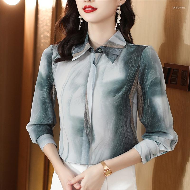 Women' Blouses High-end Especially Beautiful All Season Mulberry Silk Gradient Blue Print Women Sweet Elegant Slim OL Workwear Top Shirt, Hpjr6696 beige
Women' Blouses High-end Especially Beautiful All Season Mulberry Silk Gradient Blue Print Women Sweet Elegant Slim OL Workwear Top Shirt, Hpjr6696 beige