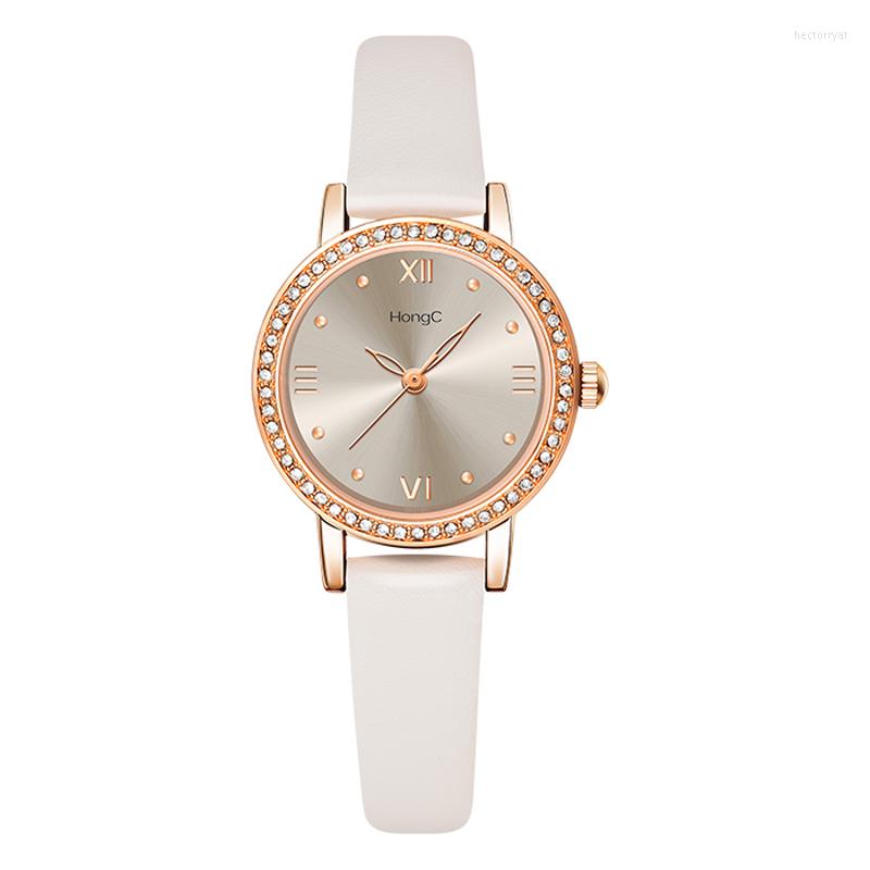 Wristwatches Elegant Vintage Women Watch Small Dial Rhinestones Leather Female Quartz Clock 2022 Fashion Dress Ladies, White
Wristwatches Elegant Vintage Women Watch Small Dial Rhinestones Leather Female Quartz Clock 2022 Fashion Dress Ladies, White