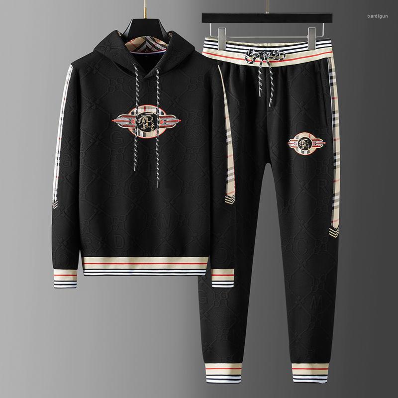 Men's Tracksuits Light Tide Embroidered Autumn Winter Hooded Sweater Set Men's Sports Leisure, 218540 suit black
Men's Tracksuits Light Tide Embroidered Autumn Winter Hooded Sweater Set Men's Sports Leisure, 218540 suit black