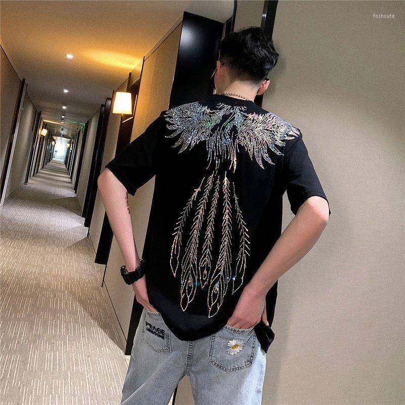 Men' T Shirts 2022 Short Sleeve Men' Ins Super Brand Rhinestone Phoenix T-shirt Top Loose -5XL Oversized Shirt Streetwear, Black
Men' T Shirts 2022 Short Sleeve Men' Ins Super Brand Rhinestone Phoenix T-shirt Top Loose -5XL Oversized Shirt Streetwear, Black