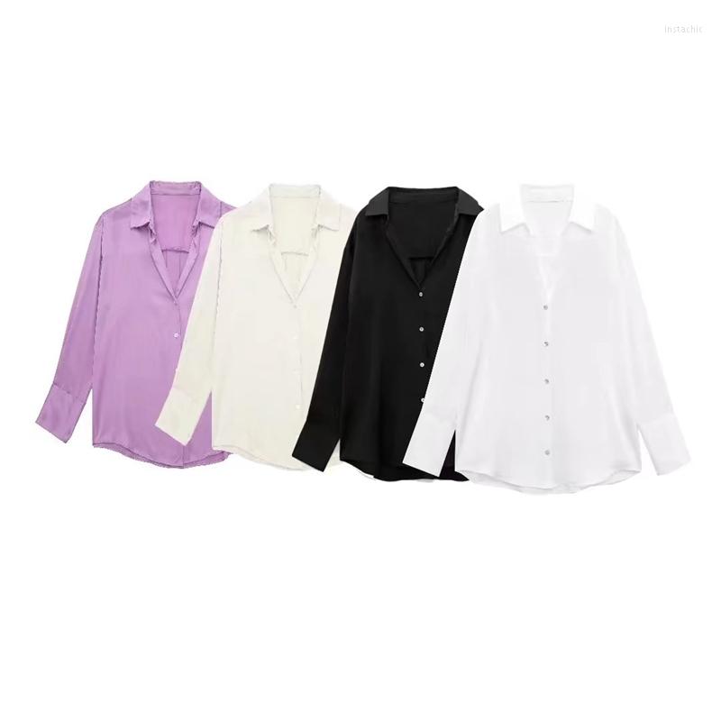 Women's T Shirts Autumn Women's Clothing Fashion V-Neck Casual Satin Long Sleeve Shirt Single Breasted, Black
Women's T Shirts Autumn Women's Clothing Fashion V-Neck Casual Satin Long Sleeve Shirt Single Breasted, Black