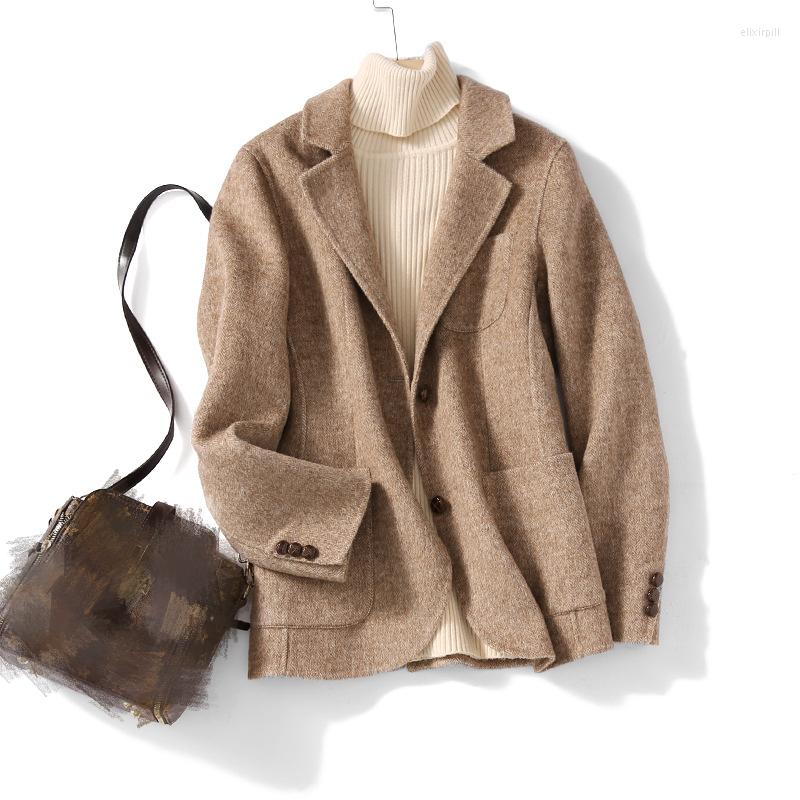 Women' Suits High Quality Women Wool Blazer 75%Wool Solid Color Office Lady 2022 Two Pocket Jacket Spring Autumn Coat Female K111, Beige
Women' Suits High Quality Women Wool Blazer 75%Wool Solid Color Office Lady 2022 Two Pocket Jacket Spring Autumn Coat Female K111, Beige