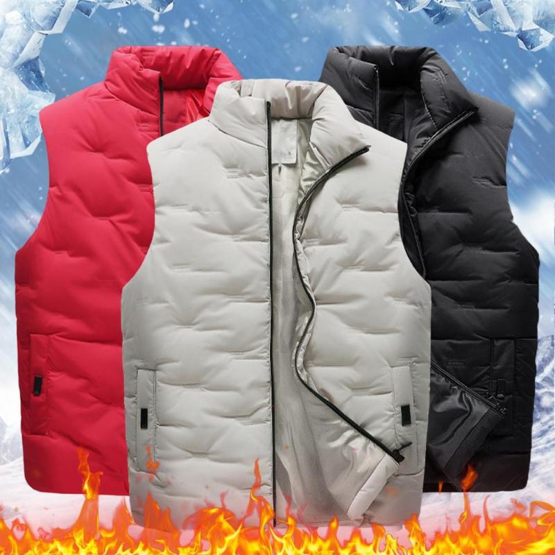 Men's Vests Stylish Sleeveless Jacket Breathable Cotton Padded Male Windproof Zipper Waistcoat Vest Coat Coldproof, Grey
Men's Vests Stylish Sleeveless Jacket Breathable Cotton Padded Male Windproof Zipper Waistcoat Vest Coat Coldproof, Grey