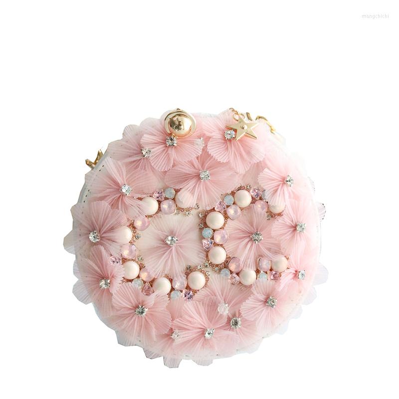 Evening Bags 2022 Luxury Handbag Pink Handmade Flowers Round Bag Women Mini PU Leather Shoulder Tote For Ladies Purse
Evening Bags 2022 Luxury Handbag Pink Handmade Flowers Round Bag Women Mini PU Leather Shoulder Tote For Ladies Purse