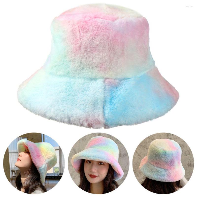 Berets Faux Fur Winter Bucket Hat For Women Fashion Rainbow Soft Warm Tie-Dye Hats Fishing Cap Lady Outdoor Vacation, Bucket hats
Berets Faux Fur Winter Bucket Hat For Women Fashion Rainbow Soft Warm Tie-Dye Hats Fishing Cap Lady Outdoor Vacation, Bucket hats