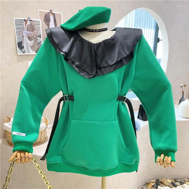 Women's Hoodies 2022 Autumn Women Hoodie Loose Ruffle Korean Long Sleeve Vintage Hooded Sweatshirt Casual Harajuku Pullover Top, Black
Women's Hoodies 2022 Autumn Women Hoodie Loose Ruffle Korean Long Sleeve Vintage Hooded Sweatshirt Casual Harajuku Pullover Top, Black