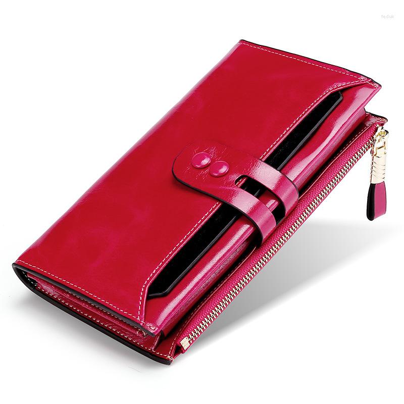 Wallets Genuine Leather Women Wallet Female Long Clutch Lady Buckle Zipper Coin Purse Rfid Brand Money Bag Card Holder, Black
Wallets Genuine Leather Women Wallet Female Long Clutch Lady Buckle Zipper Coin Purse Rfid Brand Money Bag Card Holder, Black