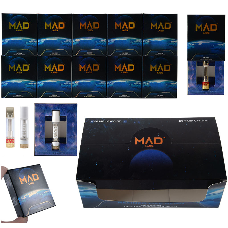 10 Strains MAD Labs Live Resin Atomizers With New Packaging Empty Vape Pen Cartridges 0.8ml White Gold Carts Thick Oil Wax Vaporizer E Cigarettes 510 Thread
10 Strains MAD Labs Live Resin Atomizers With New Packaging Empty Vape Pen Cartridges 0.8ml White Gold Carts Thick Oil Wax Vaporizer E Cigarettes 510 Thread