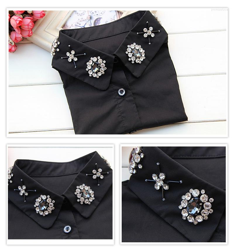 Chains 2022 Women Lace Hollow Out Vintage Fake Shirt Spring Summer Style Shirts Collar Detachablale False White Black
Chains 2022 Women Lace Hollow Out Vintage Fake Shirt Spring Summer Style Shirts Collar Detachablale False White Black