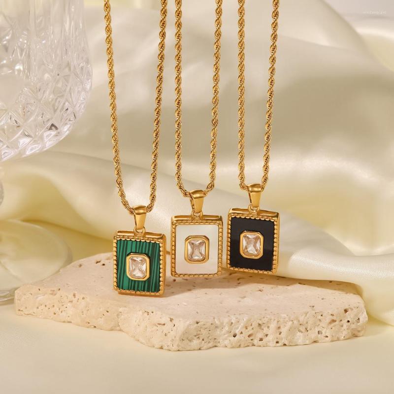Pendant Necklaces 2022 Women's Necklace INS316L Stainless Steel Twist Chain Square Set White Wholesale CN
Pendant Necklaces 2022 Women's Necklace INS316L Stainless Steel Twist Chain Square Set White Wholesale CN