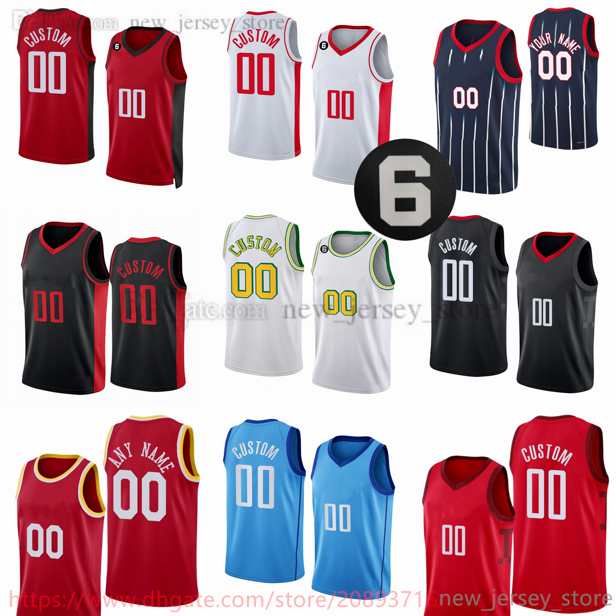 Custom Printed 2023 New Basketball Jerseys 8 Jae'Sean Tate 15 Daishen Nix 6 Kenyon Martin 51 Boban Marjanovic 5 Darius Days 12 Trevor Hudgins 33 Frank Kaminsky 6 patch, Printed (with team logo)
Custom Printed 2023 New Basketball Jerseys 8 Jae'Sean Tate 15 Daishen Nix 6 Kenyon Martin 51 Boban Marjanovic 5 Darius Days 12 Trevor Hudgins 33 Frank Kaminsky 6 patch, Printed (with team logo)