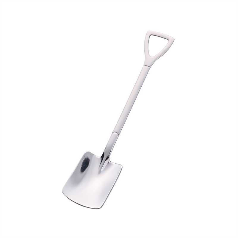 Mini Shovel Spoons Silver Gold Coffee Stainless Steel Spoons for Dessert Ice Cream Wedding Party Teaspoons - view 7