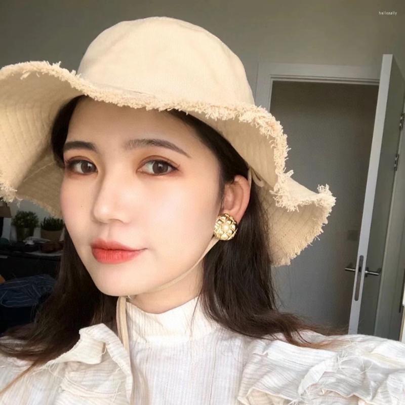 Berets Women Foldable Bucket Hat Solid Color High Quality Cotton Fisherman Hats Sunscreen Casual Travel Gorros Panama Chapeau Seau, Beige
Berets Women Foldable Bucket Hat Solid Color High Quality Cotton Fisherman Hats Sunscreen Casual Travel Gorros Panama Chapeau Seau, Beige