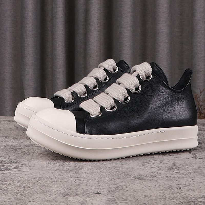 Men's Casual Shoes Triangle Shoes Male Sneakers Men Sneaker Rick Leather Thick Bottom Nverted Jumbo Shoeslace Owens for Women, Black
Men's Casual Shoes Triangle Shoes Male Sneakers Men Sneaker Rick Leather Thick Bottom Nverted Jumbo Shoeslace Owens for Women, Black