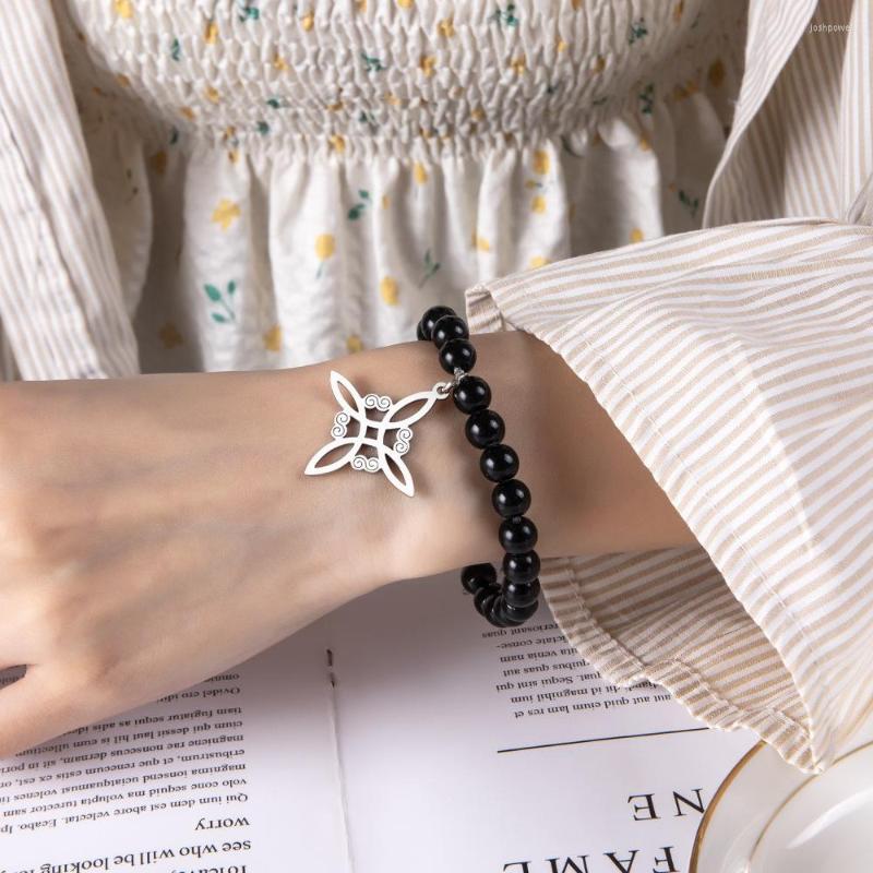 Strand Witchcraft Knot Stainless Steel Bracelet Women Men Witch Irish Pendant Geometric Bracelets Jewelry Girl Gift
Strand Witchcraft Knot Stainless Steel Bracelet Women Men Witch Irish Pendant Geometric Bracelets Jewelry Girl Gift