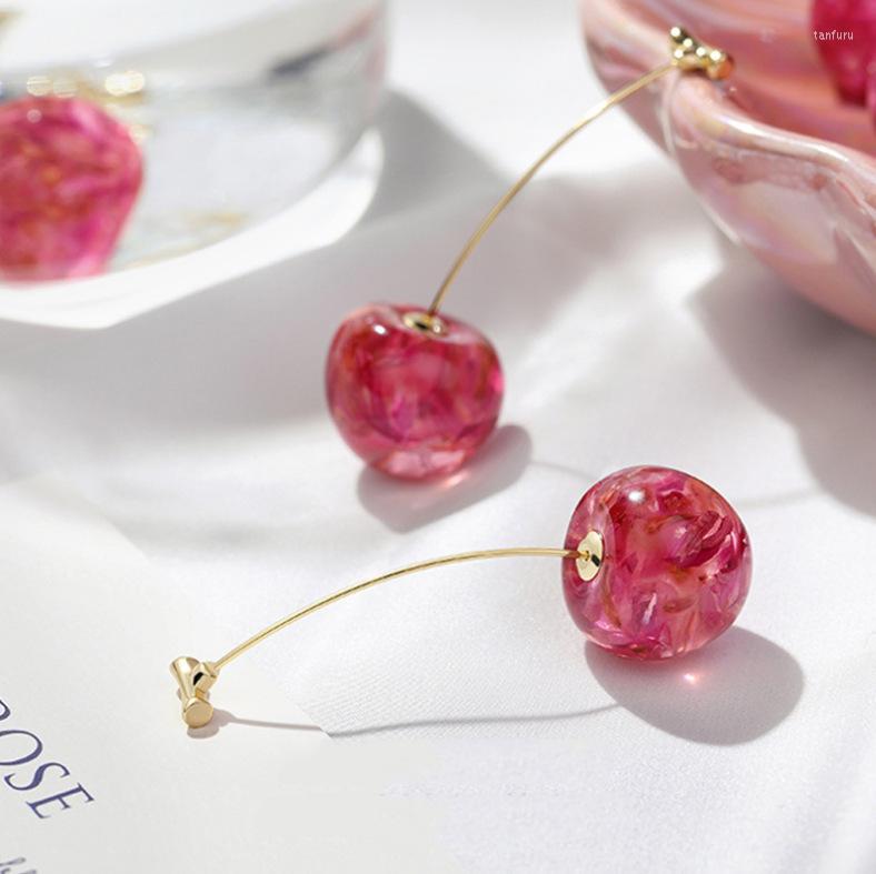 Dangle Earrings Korean Pink Cherry Drop For Women Fashion Long Danlge Accessories Mujer 2022 Gold Color Brincos Jewelry
Dangle Earrings Korean Pink Cherry Drop For Women Fashion Long Danlge Accessories Mujer 2022 Gold Color Brincos Jewelry