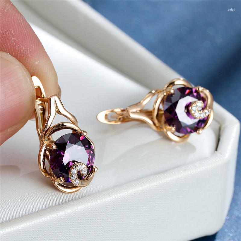 Hoop Earrings Purple Round Zircon Geometric Female Luxury Rainbow Crystal Vintage Gold Color Flower For Women
Hoop Earrings Purple Round Zircon Geometric Female Luxury Rainbow Crystal Vintage Gold Color Flower For Women