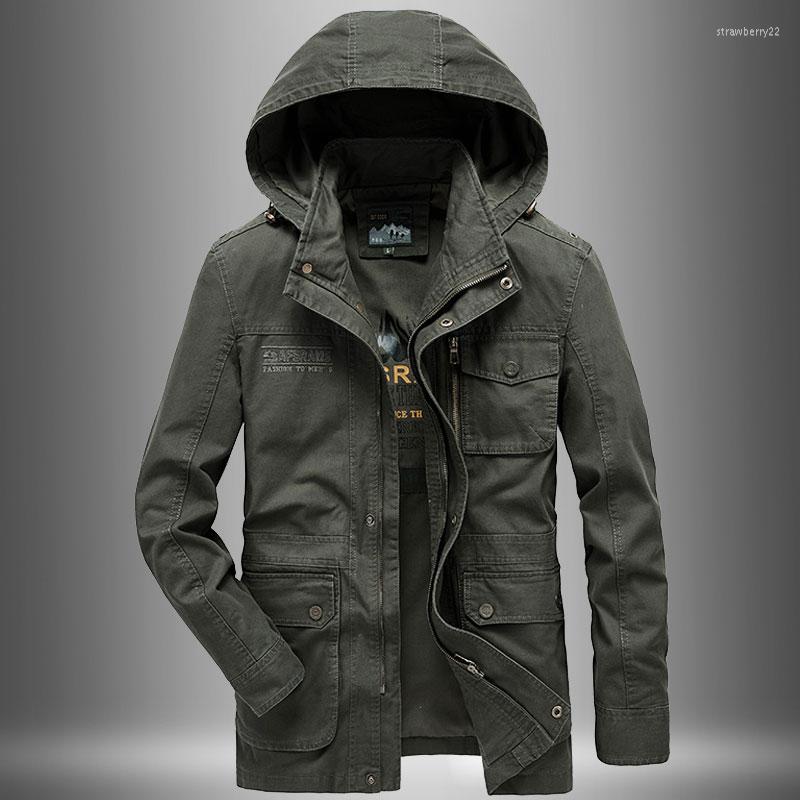 Men's Jackets 2022 Medium Long Jacket Men's Loose Large Military Multi Pocket Middle-aged Father's In Autumn, Khaki
Men's Jackets 2022 Medium Long Jacket Men's Loose Large Military Multi Pocket Middle-aged Father's In Autumn, Khaki