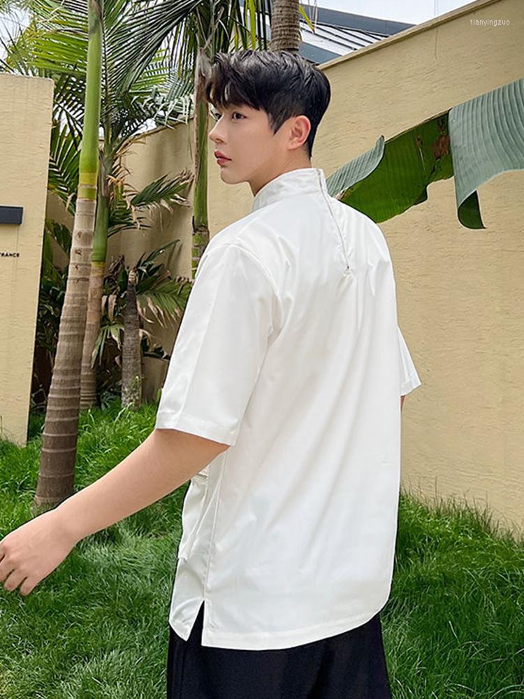 Men's T Shirts Men 2023 Summer Personalized T-shirt Stand Collar Zipper Double Pocket Loose Casual Short Sleeve Top Solid Color Fashion, Black
Men's T Shirts Men 2023 Summer Personalized T-shirt Stand Collar Zipper Double Pocket Loose Casual Short Sleeve Top Solid Color Fashion, Black