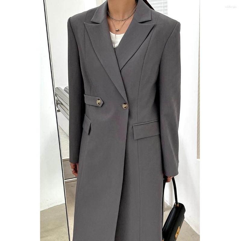 Women' Suits Spring Autumn Women 2023 Lapel Long Jacket Vintage Elegant White Female Casual Loose Ladies Jackets Fashion Outerwear, Black
Women' Suits Spring Autumn Women 2023 Lapel Long Jacket Vintage Elegant White Female Casual Loose Ladies Jackets Fashion Outerwear, Black