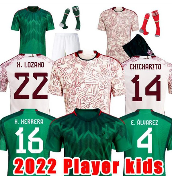 2022-2023 Mexico soccer jersey long sleeve Thailand fans player version national team jersey H. LOZANO CHICHARITO football shirts tops men women kids sets, Beige
2022-2023 Mexico soccer jersey long sleeve Thailand fans player version national team jersey H. LOZANO CHICHARITO football shirts tops men women kids sets, Beige