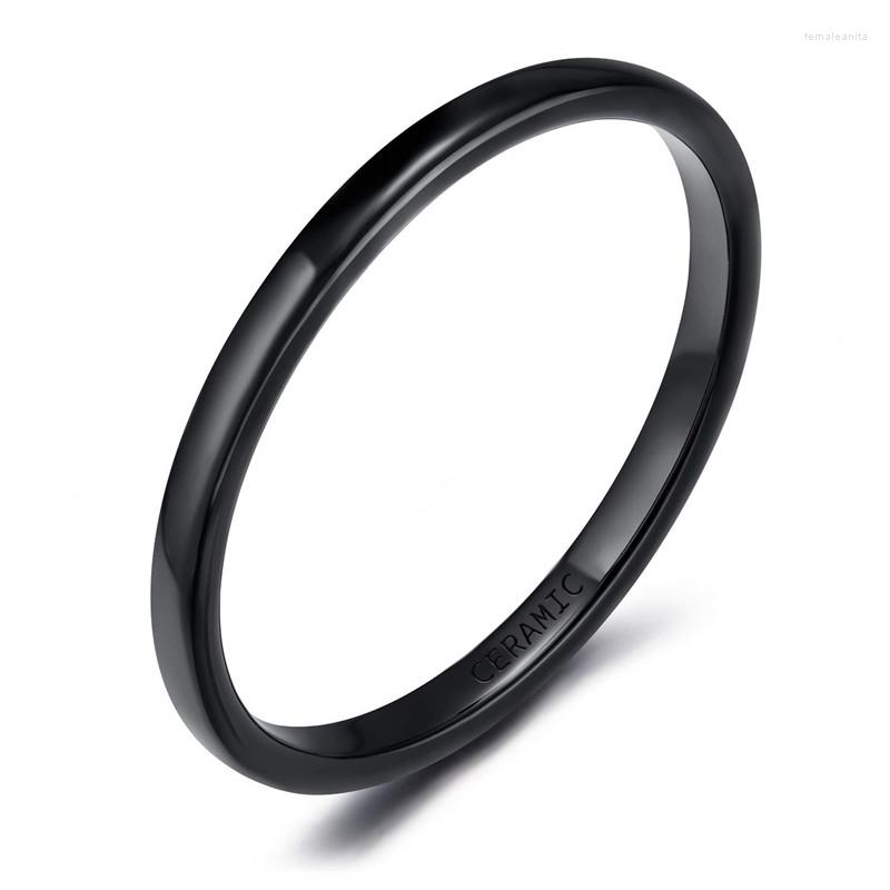 Cluster Rings Kolmnsta 2mm High Polished Ceramic For Women Domed Black Thin Wedding Band Engagement Jewelry Bijoux Friend Gift Wholesale
Cluster Rings Kolmnsta 2mm High Polished Ceramic For Women Domed Black Thin Wedding Band Engagement Jewelry Bijoux Friend Gift Wholesale