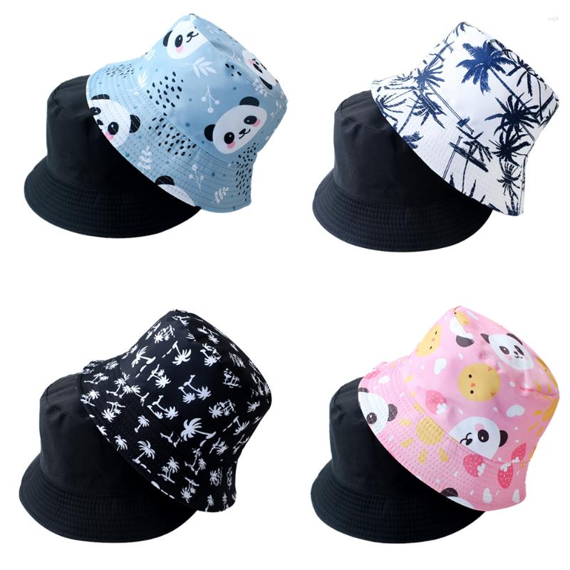 Berets Double-Sided Panda Bucket Hat Letter Fisherman Sun Outdoor Men And Women Basin Cap Tide
Berets Double-Sided Panda Bucket Hat Letter Fisherman Sun Outdoor Men And Women Basin Cap Tide