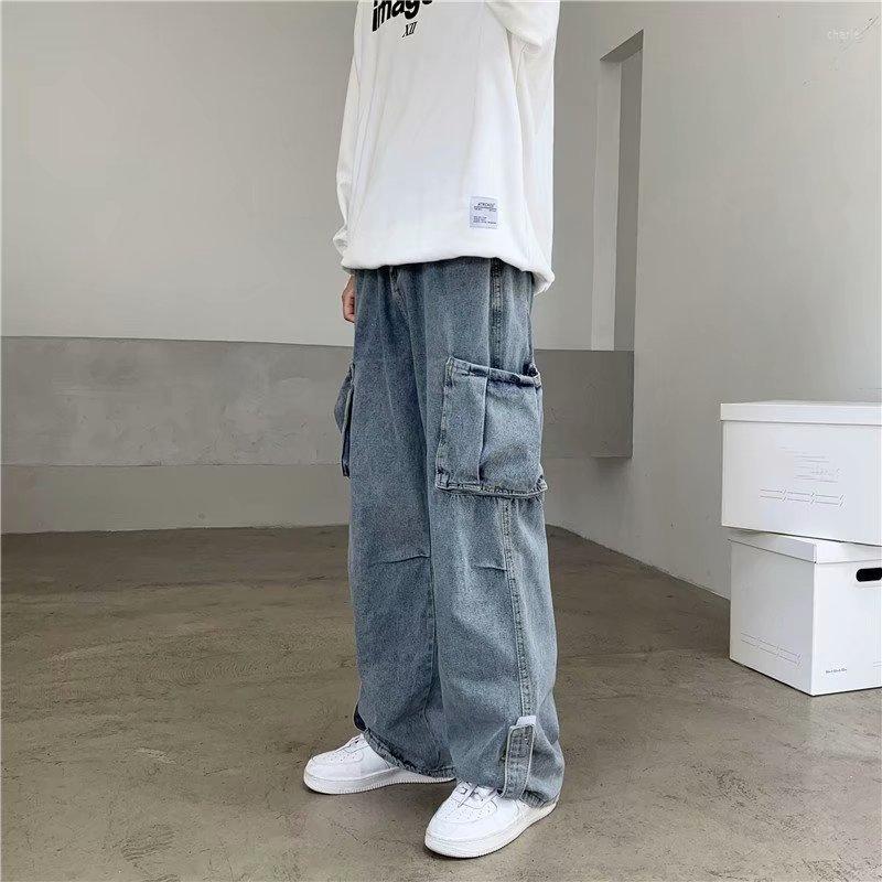 Men's Jeans Hip Hop Men Baggy Cargo Pants Casual Big Pocket Denim Trousers Vintage Plus Size Bottoms Fashion Streetwear Y2K Clothing, Blue
Men's Jeans Hip Hop Men Baggy Cargo Pants Casual Big Pocket Denim Trousers Vintage Plus Size Bottoms Fashion Streetwear Y2K Clothing, Blue