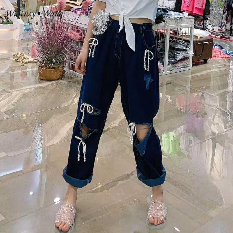 Women' Jeans Women' WHITNEY WANG 2022 Autumn Fashion Streetwear Pearls Beading Bows Holes Women Stretch Denim Pants Plus Size 5XL, Blue
Women' Jeans Women' WHITNEY WANG 2022 Autumn Fashion Streetwear Pearls Beading Bows Holes Women Stretch Denim Pants Plus Size 5XL, Blue