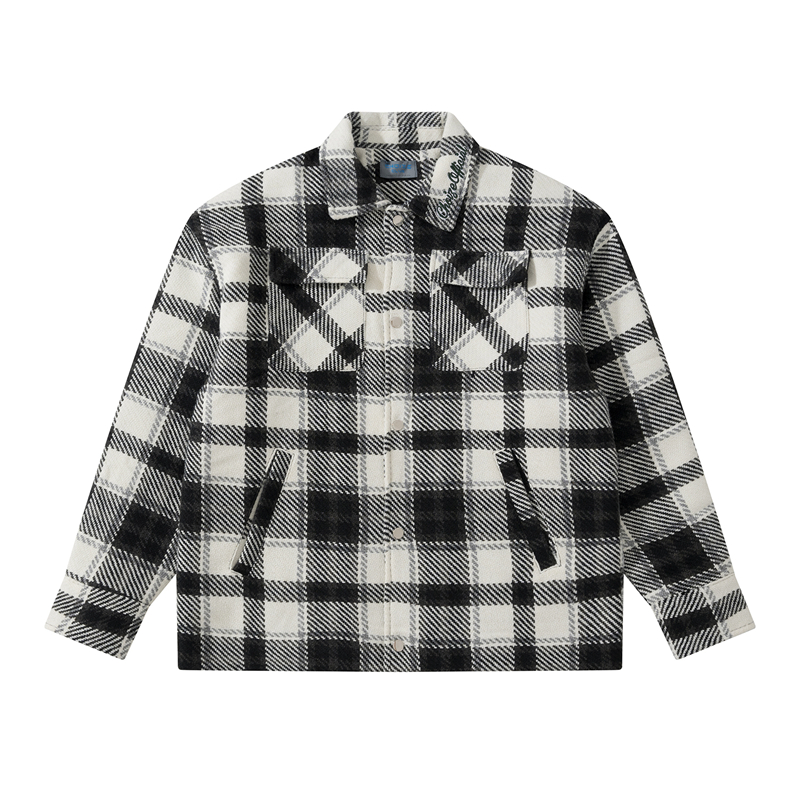 Coats Letter Embroidery Winter Cotton Padded Men's Vintage Lapel Patchwork Casual Plaid Thick Jackets
Coats Letter Embroidery Winter Cotton Padded Men's Vintage Lapel Patchwork Casual Plaid Thick Jackets