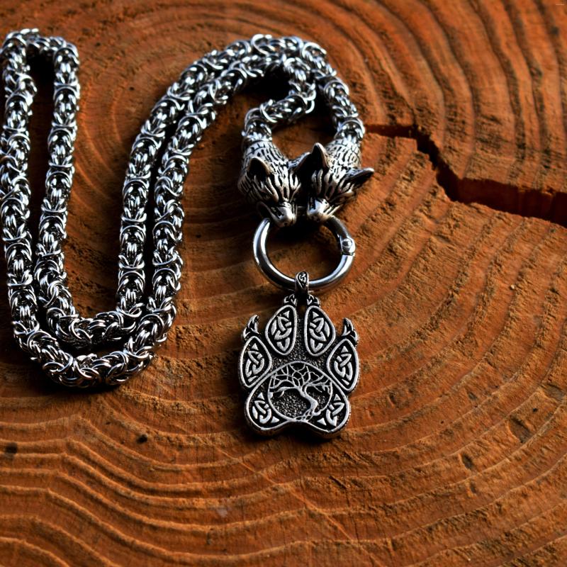 Chains SanLan 1pcs Norse Viking Wolf Necklace With Stainless Steel Chain Talisman
Chains SanLan 1pcs Norse Viking Wolf Necklace With Stainless Steel Chain Talisman
