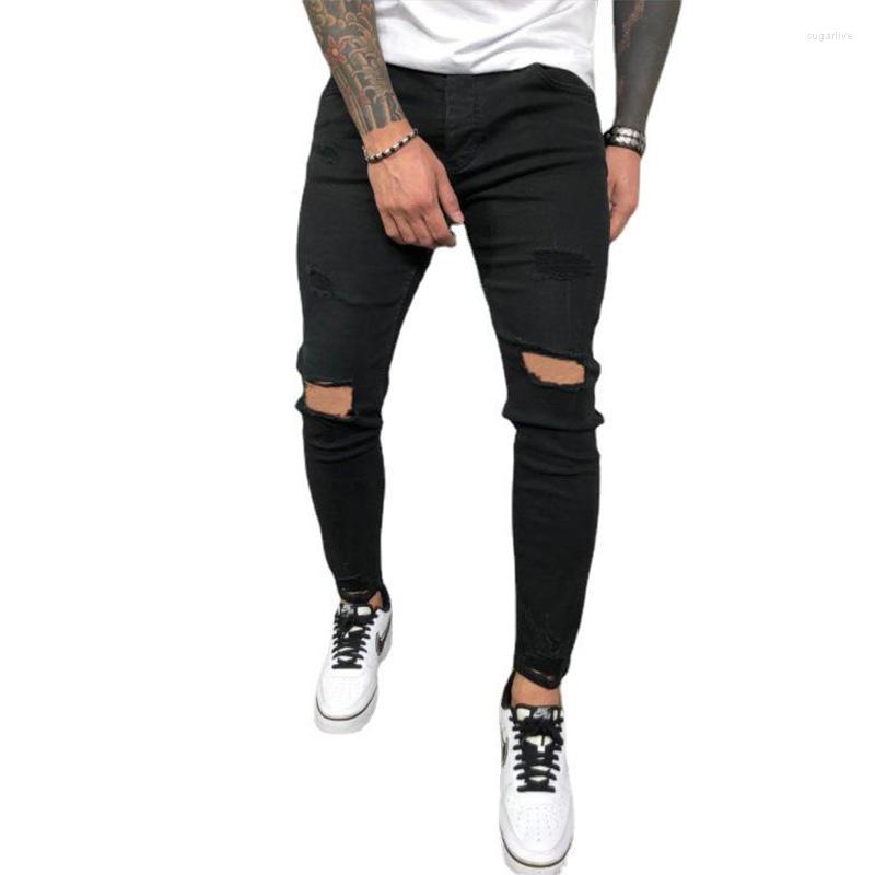 Men' Jeans Fashion Men Autumn Pierced Elastic Ripped For Trend Hole Pencil Pants Solid Color Denim Boyfriend, Black
Men' Jeans Fashion Men Autumn Pierced Elastic Ripped For Trend Hole Pencil Pants Solid Color Denim Boyfriend, Black