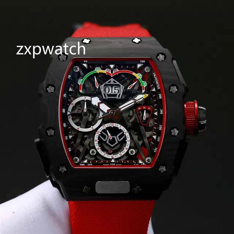 Luxry New 50-03 watch McLaren F1 Skeleton Dial Automatic Mechanical 50-03 Mens Watch Black Carbon Fiber Case Rubber nylon Strap Wa2641, Red rubber
Luxry New 50-03 watch McLaren F1 Skeleton Dial Automatic Mechanical 50-03 Mens Watch Black Carbon Fiber Case Rubber nylon Strap Wa2641, Red rubber