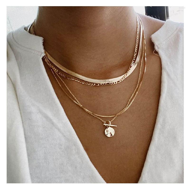 Choker UDDEIN Simple Gold Round Metal Pendant Necklace For Women Multi Layer Statement Set Collar Party Jewelry Gift
Choker UDDEIN Simple Gold Round Metal Pendant Necklace For Women Multi Layer Statement Set Collar Party Jewelry Gift