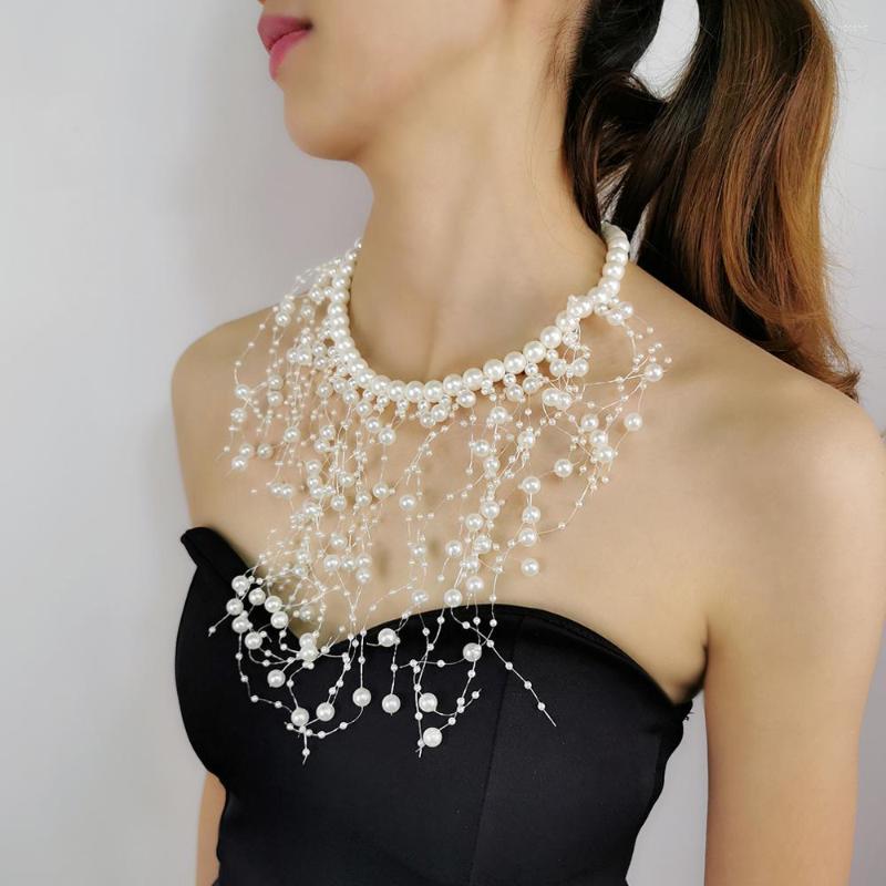 Choker Fashion Beads Collar Necklace For Women Wedding Accessories Releasing Simulated Pearl Necklaces Statement Jewelry
Choker Fashion Beads Collar Necklace For Women Wedding Accessories Releasing Simulated Pearl Necklaces Statement Jewelry