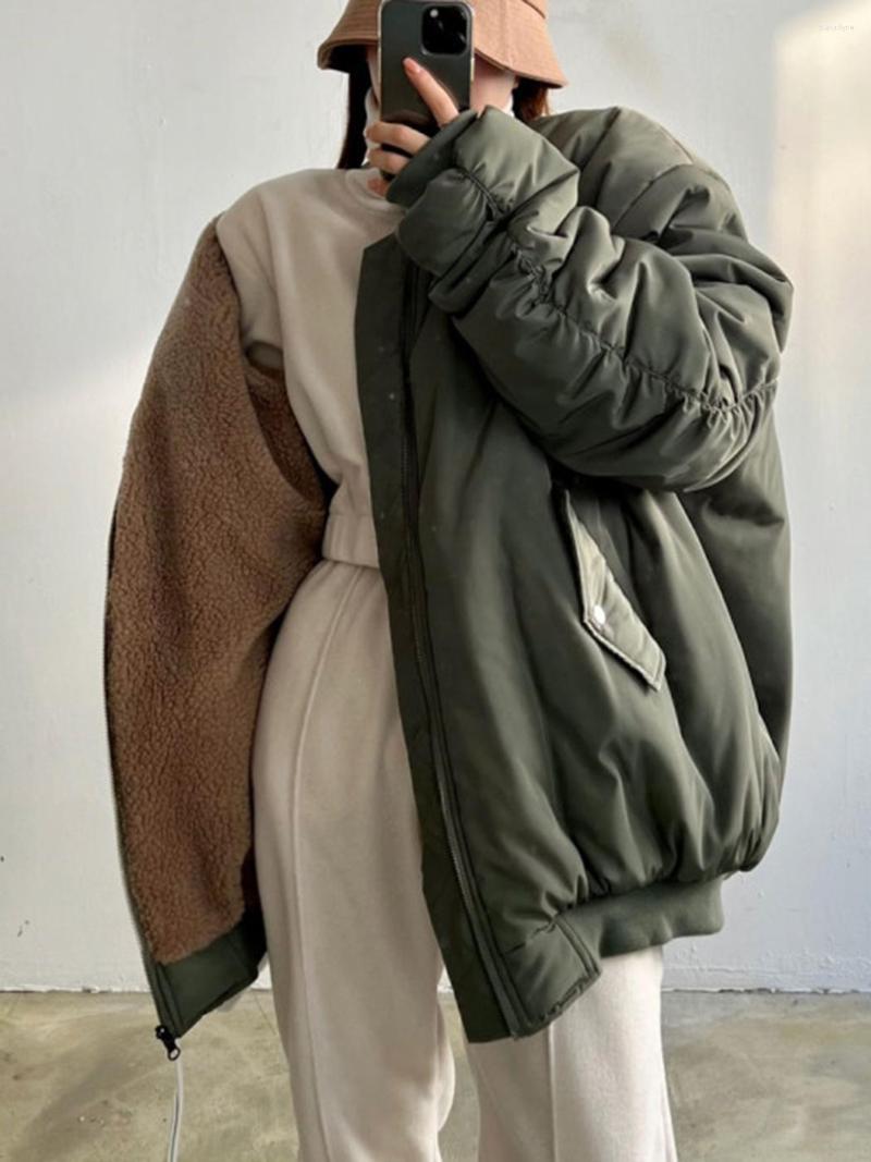 Women' Down Double-sided Fleece Loose Winter Coat Jacket Women Streetwear Chic Warm Lambswool Autumn Cotton Fashion Baseball 2022, Black
Women' Down Double-sided Fleece Loose Winter Coat Jacket Women Streetwear Chic Warm Lambswool Autumn Cotton Fashion Baseball 2022, Black