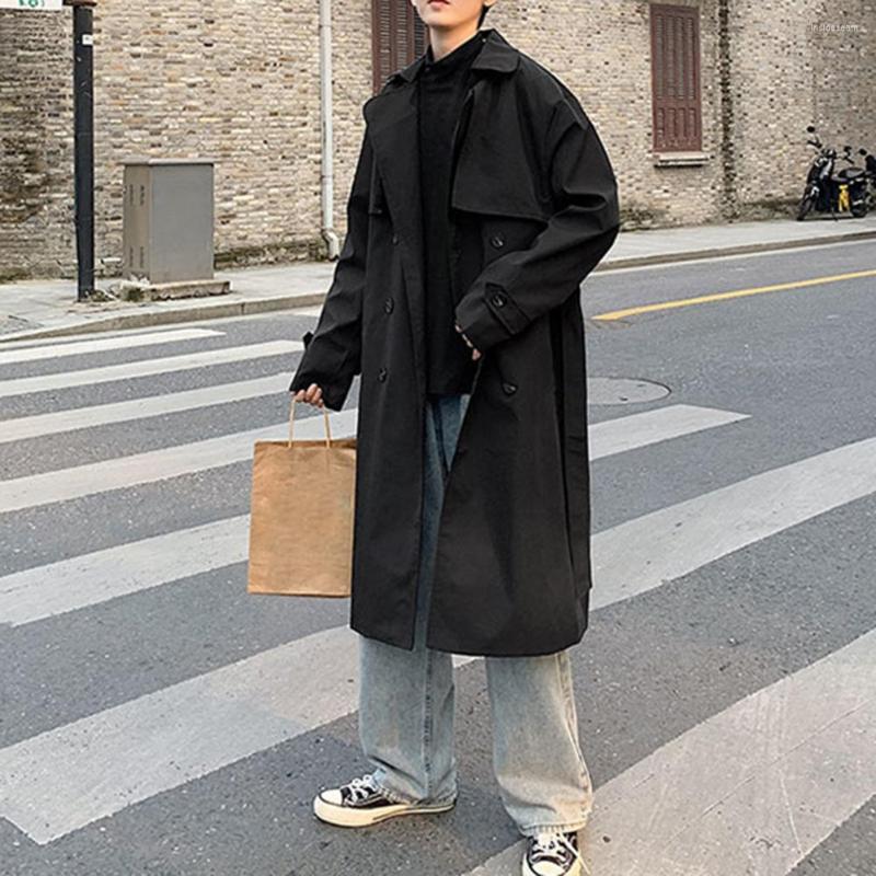 Men's Trench Coats Trendy Streetwear Men Spring Coat Autumn Pockets Keep, Black
Men's Trench Coats Trendy Streetwear Men Spring Coat Autumn Pockets Keep, Black