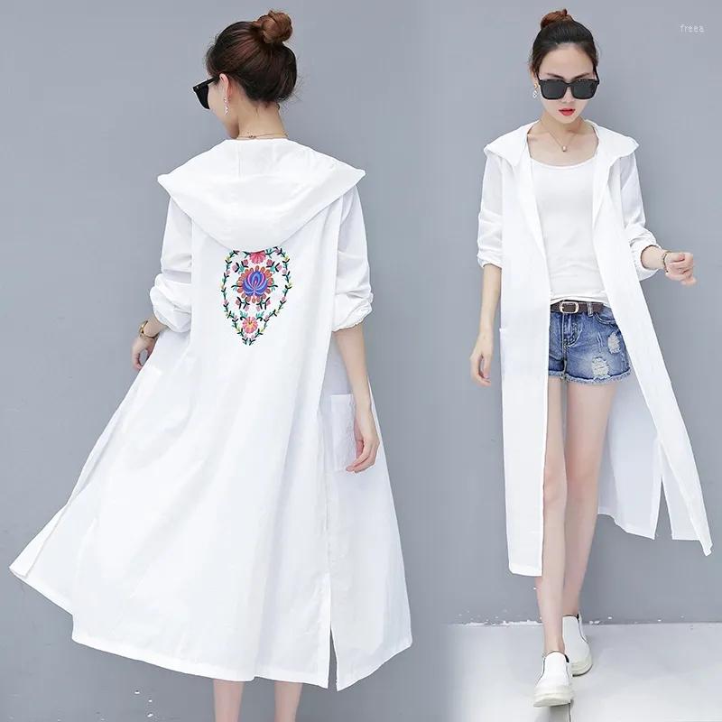 Women' Trench Coats Coat Women Retro Literary Hooded Sunscreen Cardigan Female 2022 Spring Summer Embroidered Thin Windbreaker Jacket, White
Women' Trench Coats Coat Women Retro Literary Hooded Sunscreen Cardigan Female 2022 Spring Summer Embroidered Thin Windbreaker Jacket, White