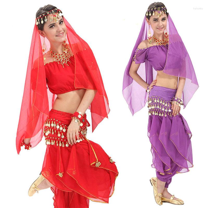 Stage Wear 4pcs Set Belly Dance Costume Bollywood Costumes Women Clothing India Dancing Dress Dnacewear, Blue
Stage Wear 4pcs Set Belly Dance Costume Bollywood Costumes Women Clothing India Dancing Dress Dnacewear, Blue