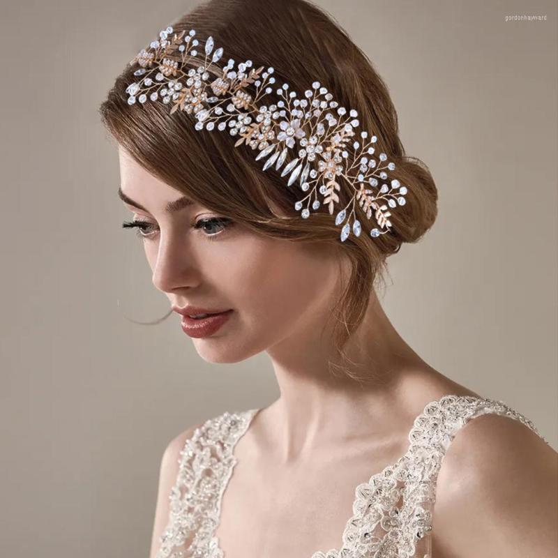 Headpieces Gold Leaves Crystal Rhinestone Bride Headband Hair Ornaments Women Flower Decorate Wedding Accessories
Headpieces Gold Leaves Crystal Rhinestone Bride Headband Hair Ornaments Women Flower Decorate Wedding Accessories