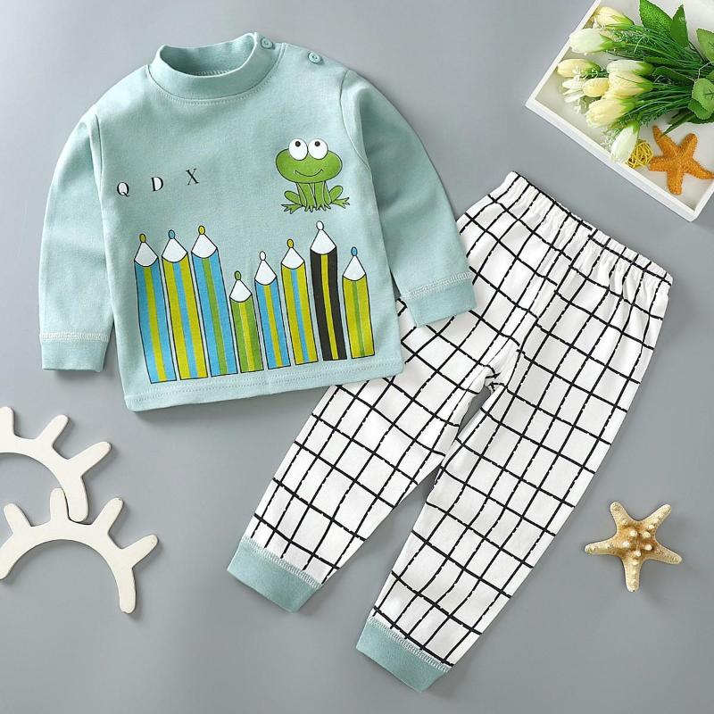 Clothing Sets Children Underwear Cotton Toddler Girls Outfits Baby Boys Round Neck Pajamas Casual Pullover Kids Clothes Suit, P8
Clothing Sets Children Underwear Cotton Toddler Girls Outfits Baby Boys Round Neck Pajamas Casual Pullover Kids Clothes Suit, P8