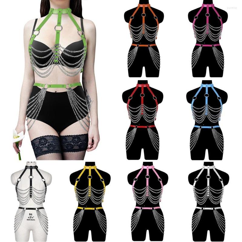 Garters Leather Harness For Women Harajuku Chain Accessories Sexy Fetish Lingerie Set Suspenders Bondage Garter Festival Clothing Rave, Sky blue
Garters Leather Harness For Women Harajuku Chain Accessories Sexy Fetish Lingerie Set Suspenders Bondage Garter Festival Clothing Rave, Sky blue