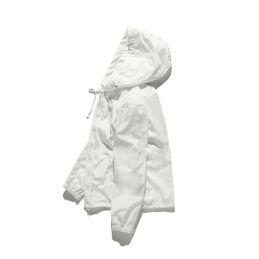 Casual jacket for men women hoodie fashion couple coats Spring Autumn Sport Windbreaker hooded long sleeve letter printed jackets Zipper Thin clothing black white 
Casual jacket for men women hoodie fashion couple coats Spring Autumn Sport Windbreaker hooded long sleeve letter printed jackets Zipper Thin clothing black white
